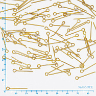 Булавки, Золото, 2,0 см, 0,7 мм (PIN-056166)