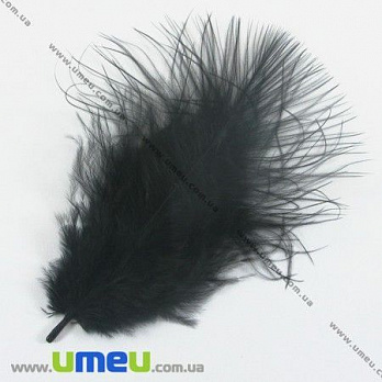 Перья Индейки, Черные, 4-9 см (PER-002768)