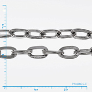 Ланцюг, Темне срібло, 6,5х4 мм (ZEP-056050)