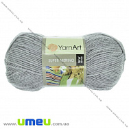 Пряжа YarnArt Super Merino 100 г, 280 м, Серая 195 (YAR-025437)