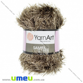 Пряжа YarnArt Samba 100 г, 150 м, Коричневая меланж 199 (YAR-025477)