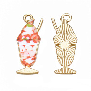 Подвеска метал. Мороженое, Стойкое покрытие, 27х10 мм, Золото (POD-053649)