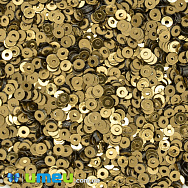 Паєтки Індія круглі плоскі, 3 мм, Бронзові (PAI-041812)