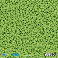 Бісер чеський 15/0, №53310, Салатовий, Натуральний (BIS-031301)