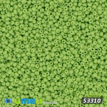 Бисер чешский 15/0, №53310, Салатовый, Натуральный (BIS-031301)
