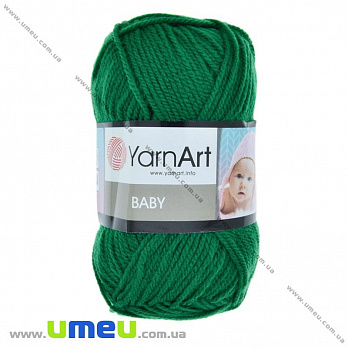 Пряжа YarnArt Baby 50 г, 150 м, Зелена 338 (YAR-025274)
