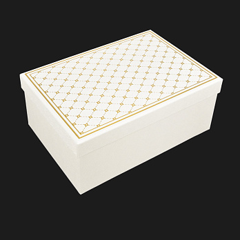 Подарочная коробка Прямоугольная, 23,5х16х9,5 см, Кремовая (UPK-060644)