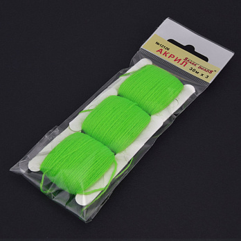 Акрилові нитки, №12126, Салатові яскраві (MUL-058847)