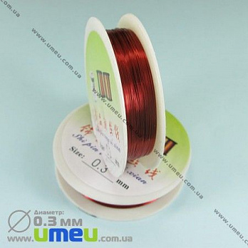Дріт мідний, 0,3 мм, Червоний (LES-000409)