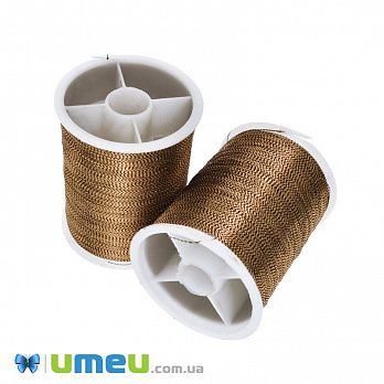 Нитка металізована Люрекс 0,1 мм, Коричнева (MUL-048160)