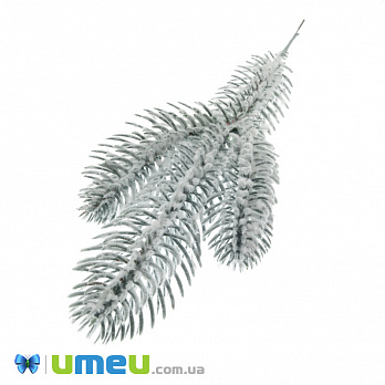 Ветка ели в снегу, Голубая, 20-22 см (DEC-042853)