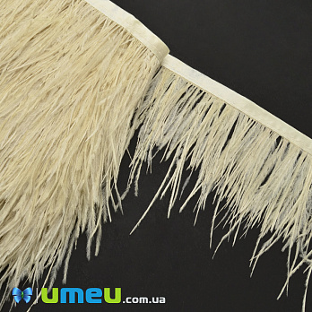 Пір'я страуса на стрічці, 8-10 см, Бежеві (PER-047469)