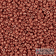 Бісер японський Miyuki круглий RR 15/0 №4208, Duracoat Galvanized, Мідний (BIS-053193)