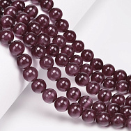 Бусины Кошачий глаз, Синт. камень, 10 мм, Гранатовые, Круглые (BUS-054265)