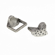 Бусины мет. Сердце, 12х11 мм, Античное серебро (BUS-009160)