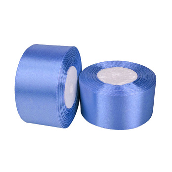 Атласная лента, 40 мм, Синяя (LEN-057578)