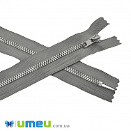 Блискавка брючна металева нероз'ємна, 18 см, Тип 4, Сіра, Срібло (ZIP-045377)