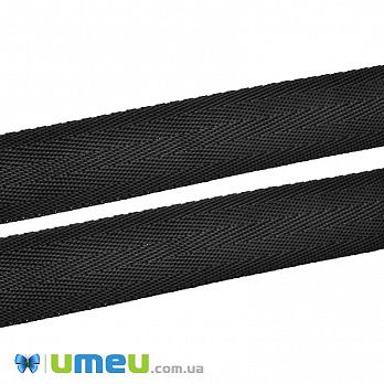 Лента ременная для рюкзаков (стропа) «Ёлочка», 30 мм, Черная (LEN-044399)