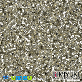 Бисер японский Miyuki Delica 11/0 DB1211, Серый светлый (BIS-039977)