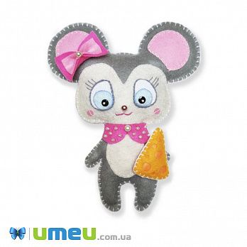 Набор из фетра для создания игрушки, Мышка ФН-96, 18,5х15 см (FLT-039740)