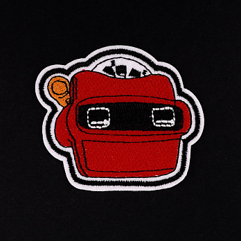 Термоаппликация детская Робот, 6х5,5 см, Красная (APL-055068)