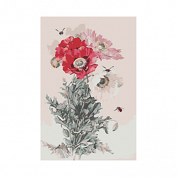 Картина по номерам 20х30 см, Маки (SXM-051533)