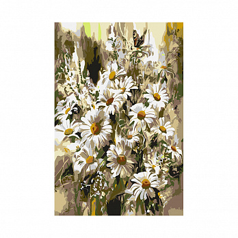 Картина по номерам 20х30 см, Ромашки (SXM-051529)