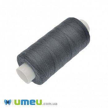 Нитка поліестерова KIWI №40/2, col.346, Сіра темна, 366 м (MUL-046776)