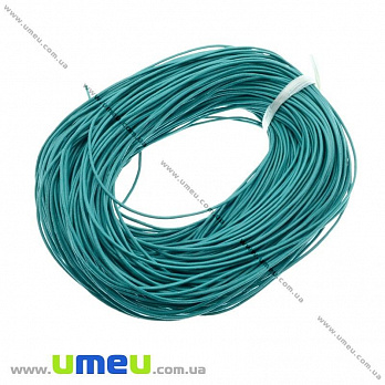 Шкіряний шнур, 1,5 мм, Бірюзовий (LEN-007354)