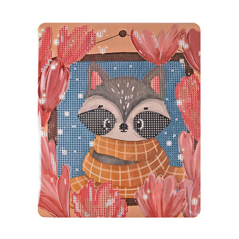 Набор алмазной живописи на картоне 25х21 см, Енотик (SXM-056406)