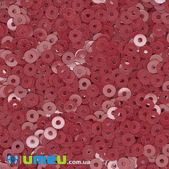 Пайетки Италия круглые плоские, 3 мм, Красные №4064 Rosso Vivo Opaline (PAI-039144)