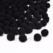 Помпоны бархатные 1 см, Черные (DIF-052579)