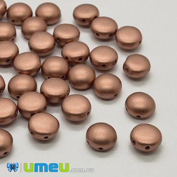 Намистина чеське скло Preciosa Candy 8х5 мм, №02010 / 01770, Бронзова (BUS-040604)