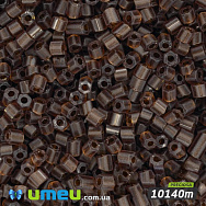 Бісер чеський Рубка 10/0, №10140m, Коричневий т. прозорий матовий (BIS-024300)