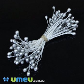 Тычинки на нитке маленькие, Серебристые (DIF-045549)