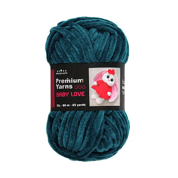 Пряжа Premium Yarn Baby Love 50 г, 60 м, Бирюзовая темная 372 (YAR-058957)