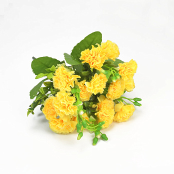 Букет гвоздики, 30 см, Жовтий (DIF-057605)