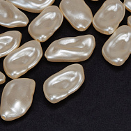 Намистини пластикові, Імітація барокових перлів, 20,5х11,5х5 мм, Кремові (BUS-059868)