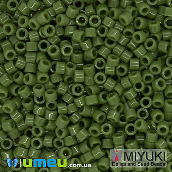 Бисер японский Miyuki Delica 11/0 DB1135, Зеленый (BIS-045330)