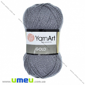 Пряжа YarnArt Gold 100 г, 400 м, Серая 9044 (YAR-025460)