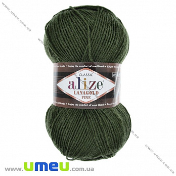 Пряжа Alize Lanagold Fine 100 г, 390 м, Хаки 29 (YAR-025391)