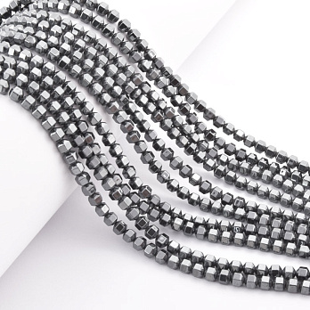 Бусины Гематит, Нат. кам., Шестиугольник, 4х4 мм (BUS-062265)