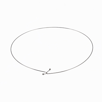 Основа на шию з нерж. ст., 14 см, 45 см, Темне срібло (STL-056087)