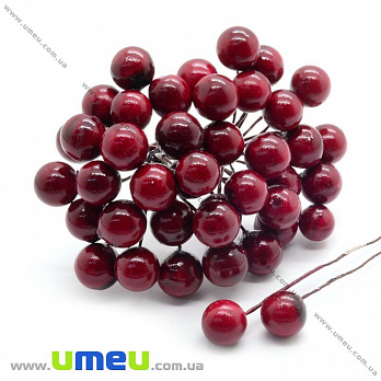 Калина большая, 12 мм, Бордовая (DIF-015061)