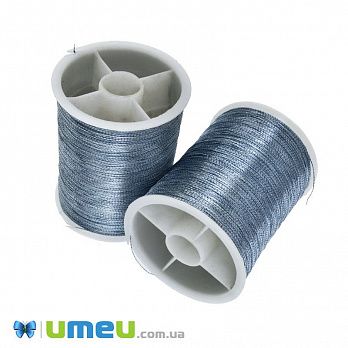 Нитка металізована Люрекс 0,1 мм, Сіро-блакитна (MUL-048168)