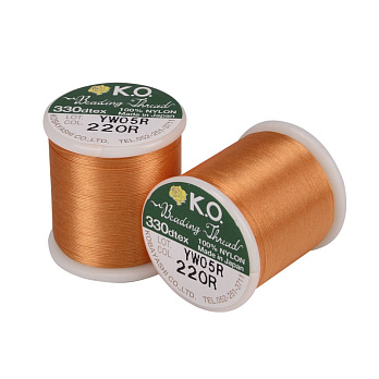 Нитка для бісеру KO 22, Помаранчева, 50 м (MUL-053182)