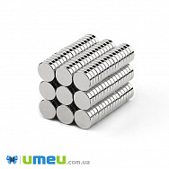 Магніт неодимовий для брошок Круглий, 8х1,7 мм (OSN-039329)
