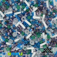 Бісер японський TOHO MIX-3229, Біло-зелений (BIS-039388)