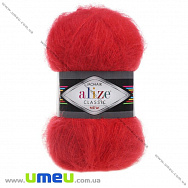 Пряжа Alize Mohair Classic 100 г, 200 м, Червона 56 (YAR-029586)