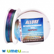 Нитка металізована Люрекс Allure кругла, Меланж, 100 м (MUL-050841)